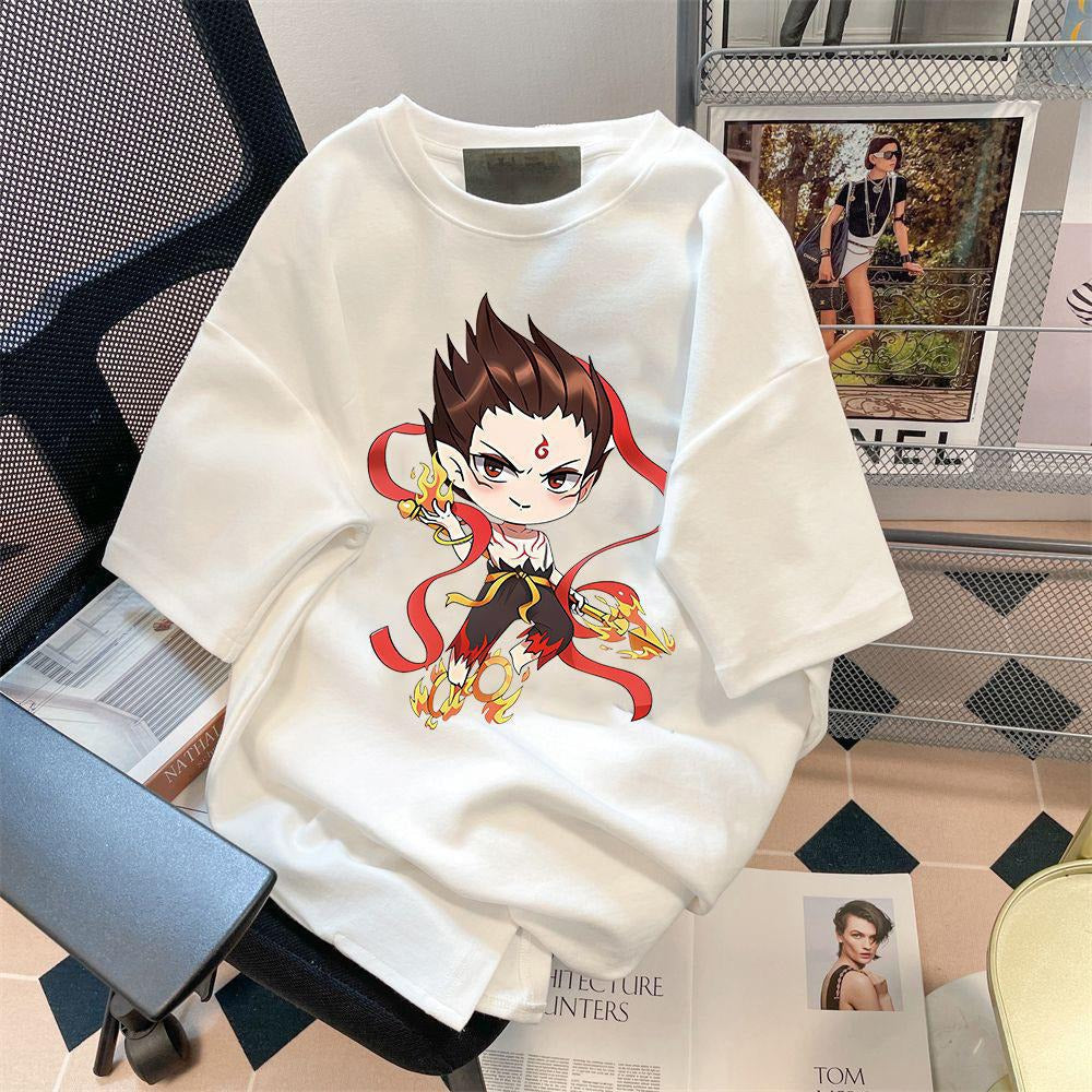 Printed Fashion Short Sleeve T-shirt for Women