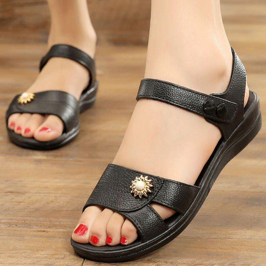 Velcro Strap Thick Sole Summer Fashion Sandals for Women