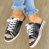 Peep Toe Denim Fashion Soled Sandals for Women