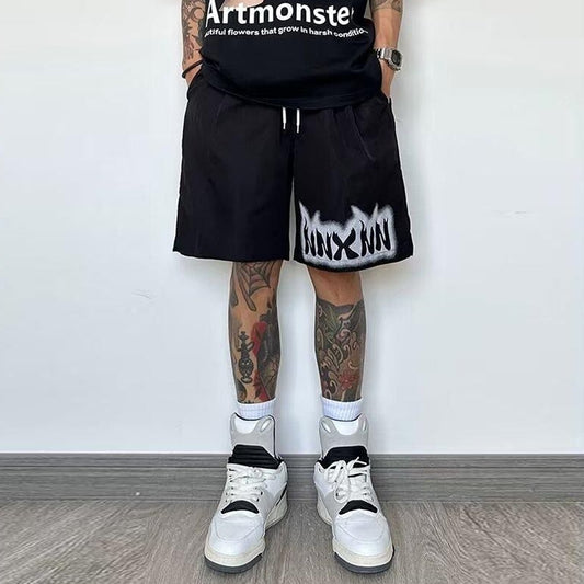 Trendy Letter Printed Fashion Shorts for Men