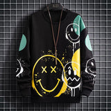 Printed Pattern Long Sleeve Pullover T-shirt for Men