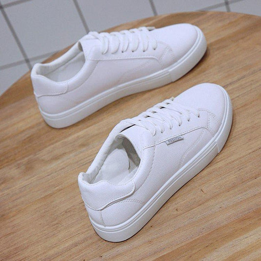 Leather Autumn Fashion Korean Casual Sports Shoes for Women