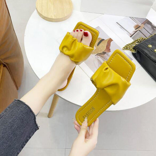 Flat Feet Casual Office Wear Slip On Sandals for Women