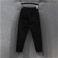 Elastic Waist Wide Leg Solid Harem Pants for Women