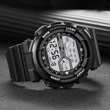 Solid Color Sports Fit Digital Watch for Men