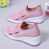 Walking Fashion Thick Sole Mesh Casual Sneakers for Women