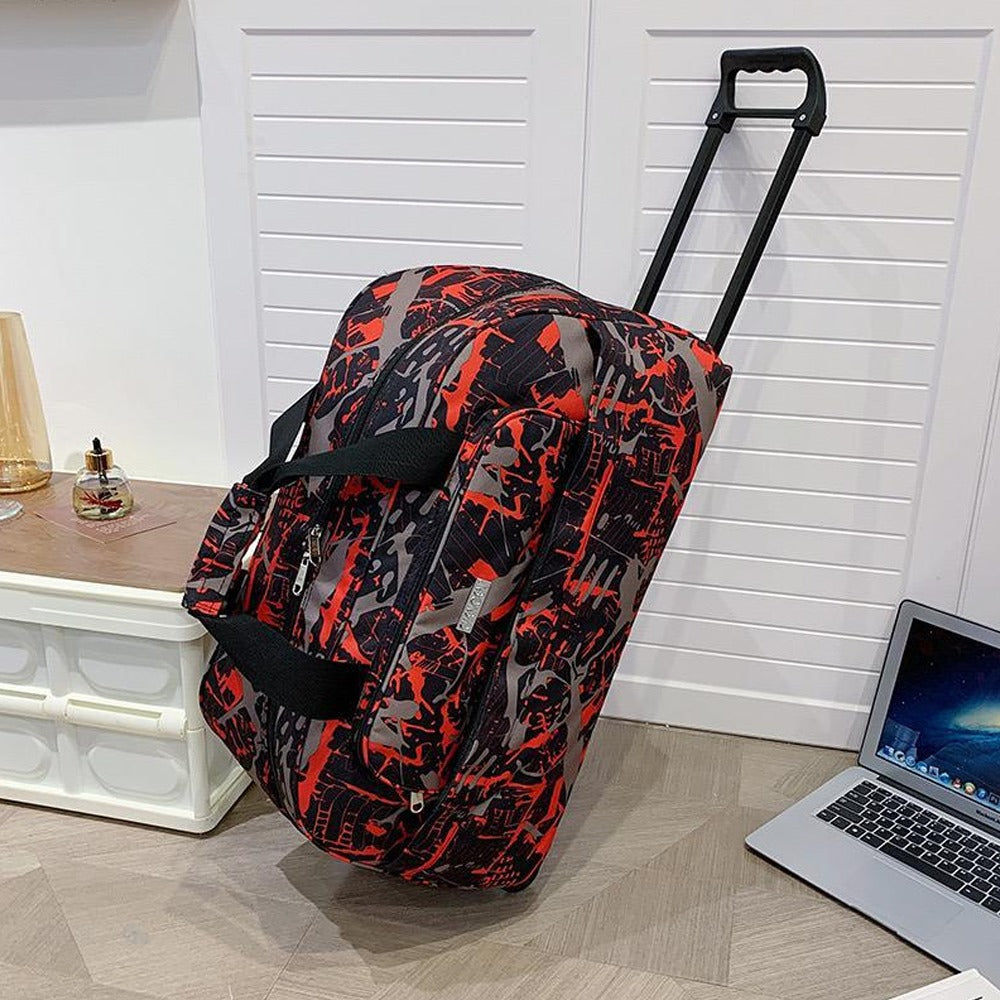 Printed Style Large Capacity Trolly Carry Bag