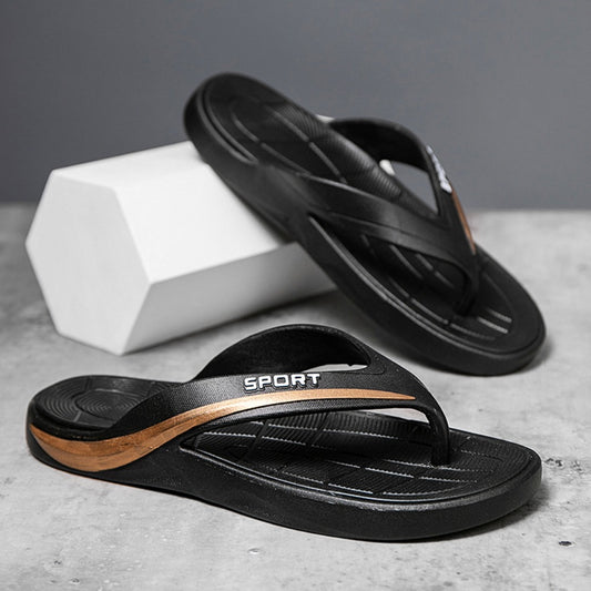 Beach Outdoor & Indoor Sport Text Design Slipper Sandals for Men