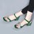 Rhinestone Decor Low Heel Sandals for Women