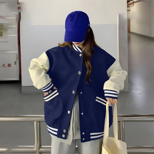 Lapel Coat Fashion Full Sleeve Oversized Front Open Jacket for Women