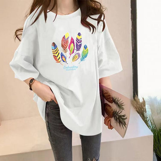 Outdoor Fashion Oversized Printed T-shirt for Women