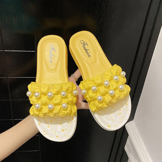 Slide Platform Fashion Flat Slip On Sandals for Women