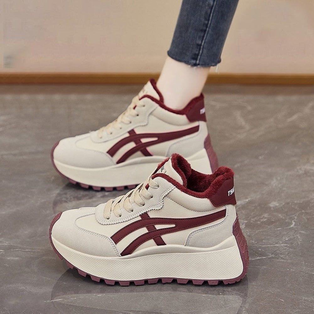 Wedge Ankle Lace Up Casual Sneakers for Women