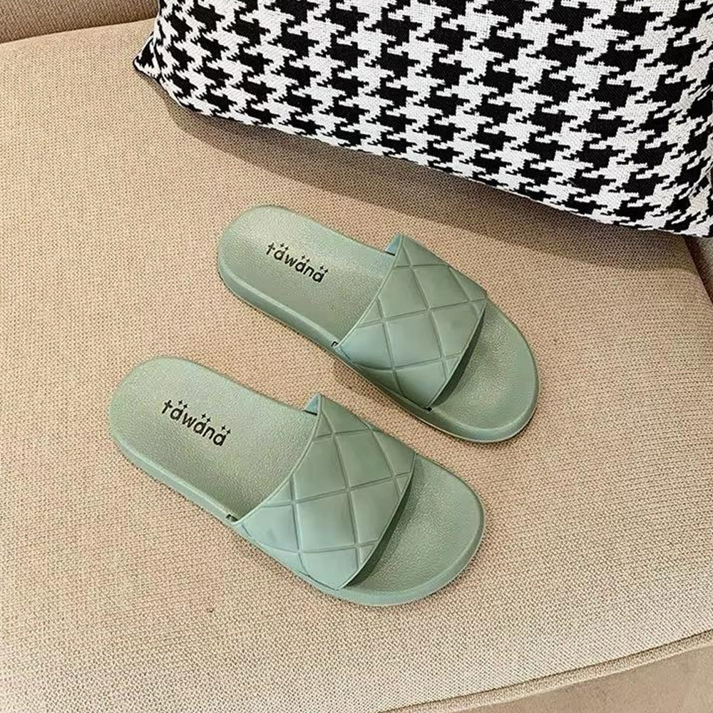 Elegant Slip-On Solid Flat Flip Flop Sandals for Women