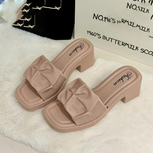Casual Solid Light Heel Casual Sandals for Women