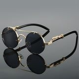 Round Double Beam Sunglasses for Men & Women