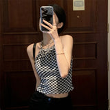 Stretchable Sleeveless Crepe Scarf Tube Camisole Top for Women