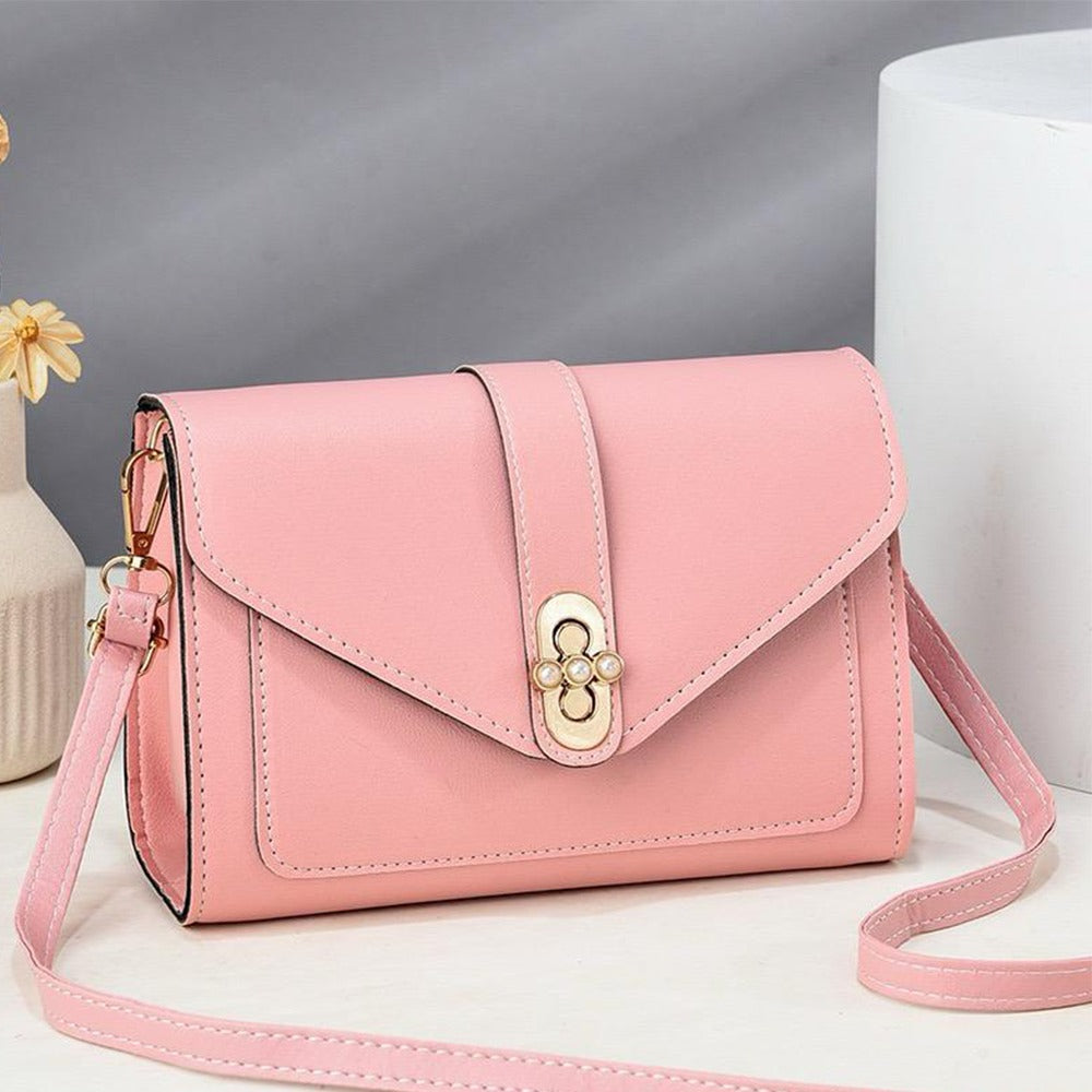 Minimal Style Street Party Hand Shoulder Solid Bag for Women