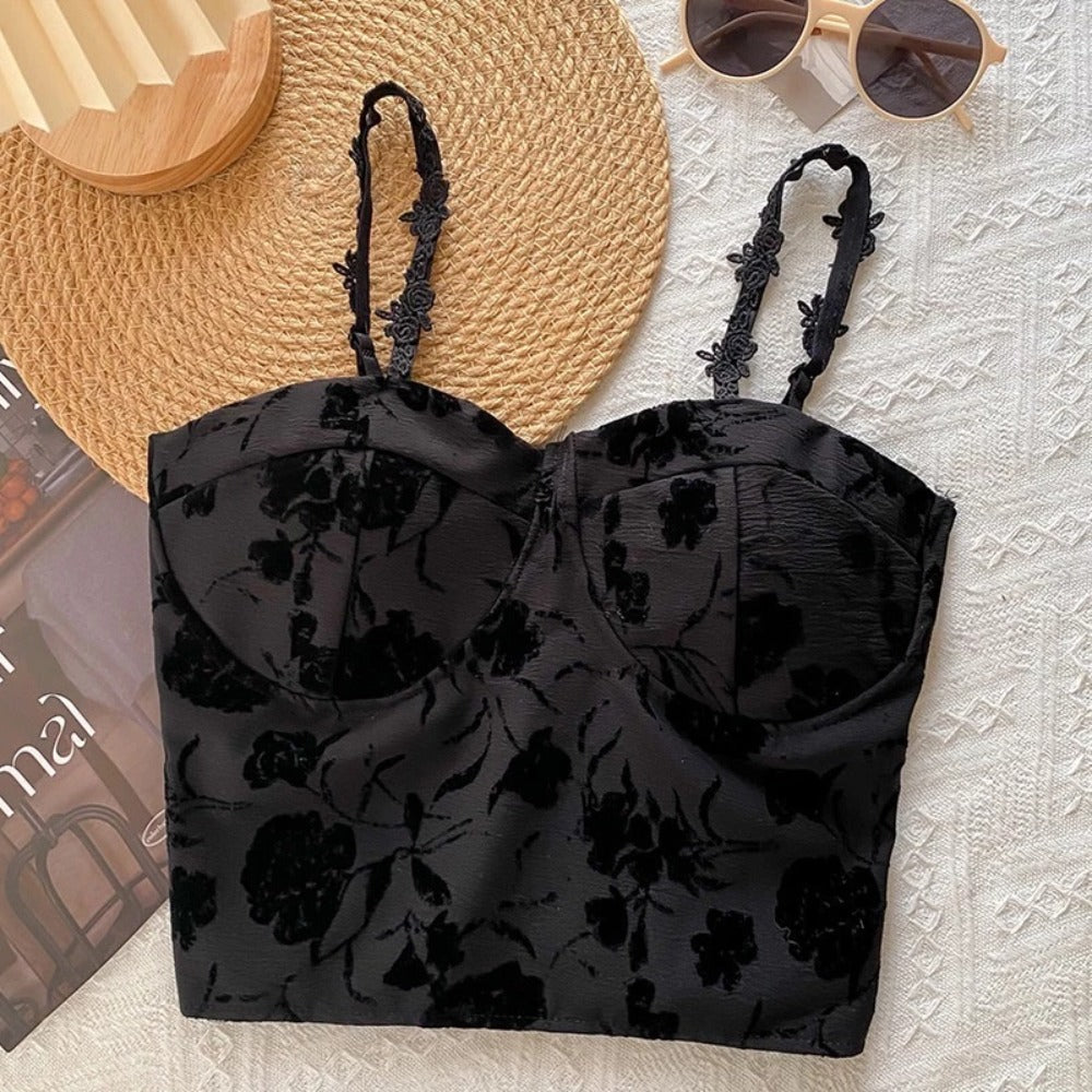 Floral Design printed Crop Top for Women