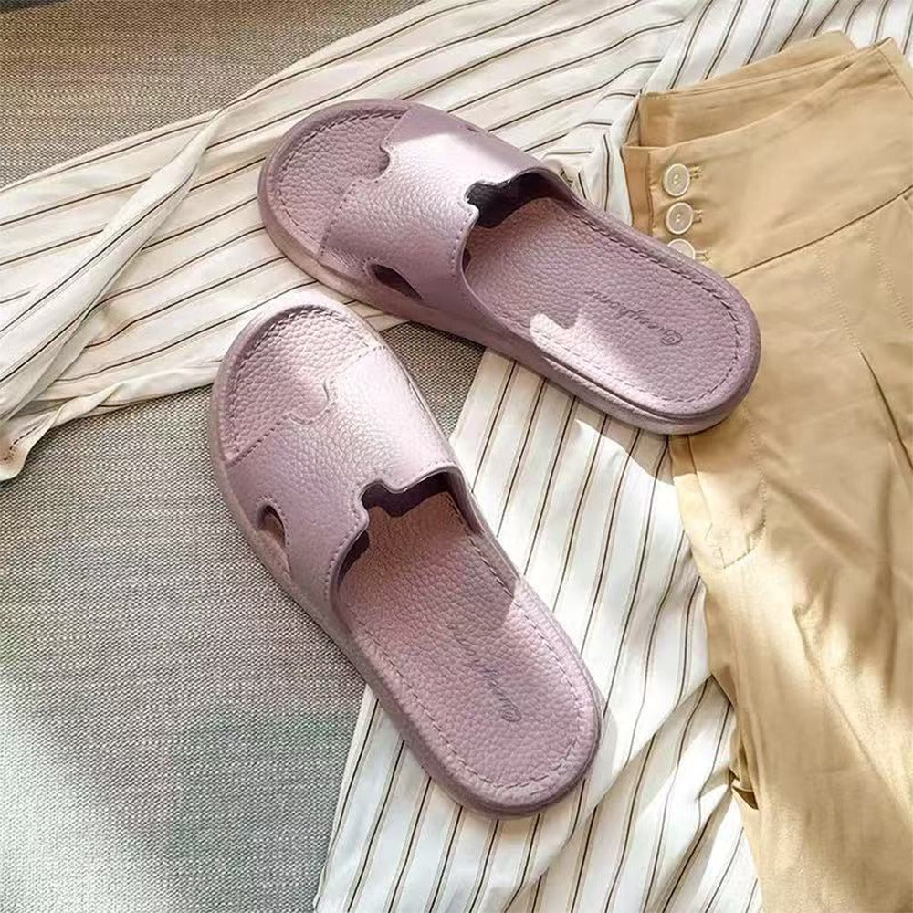 Office Wear Artificial Leather Slip-On Sandals for Women