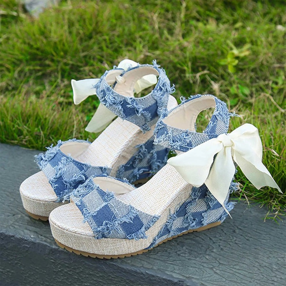 Slope Wedge Fashion Party Wear Sandals for Women