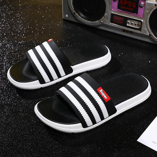 Beach Fashion Striped Slipper Sandals for Men