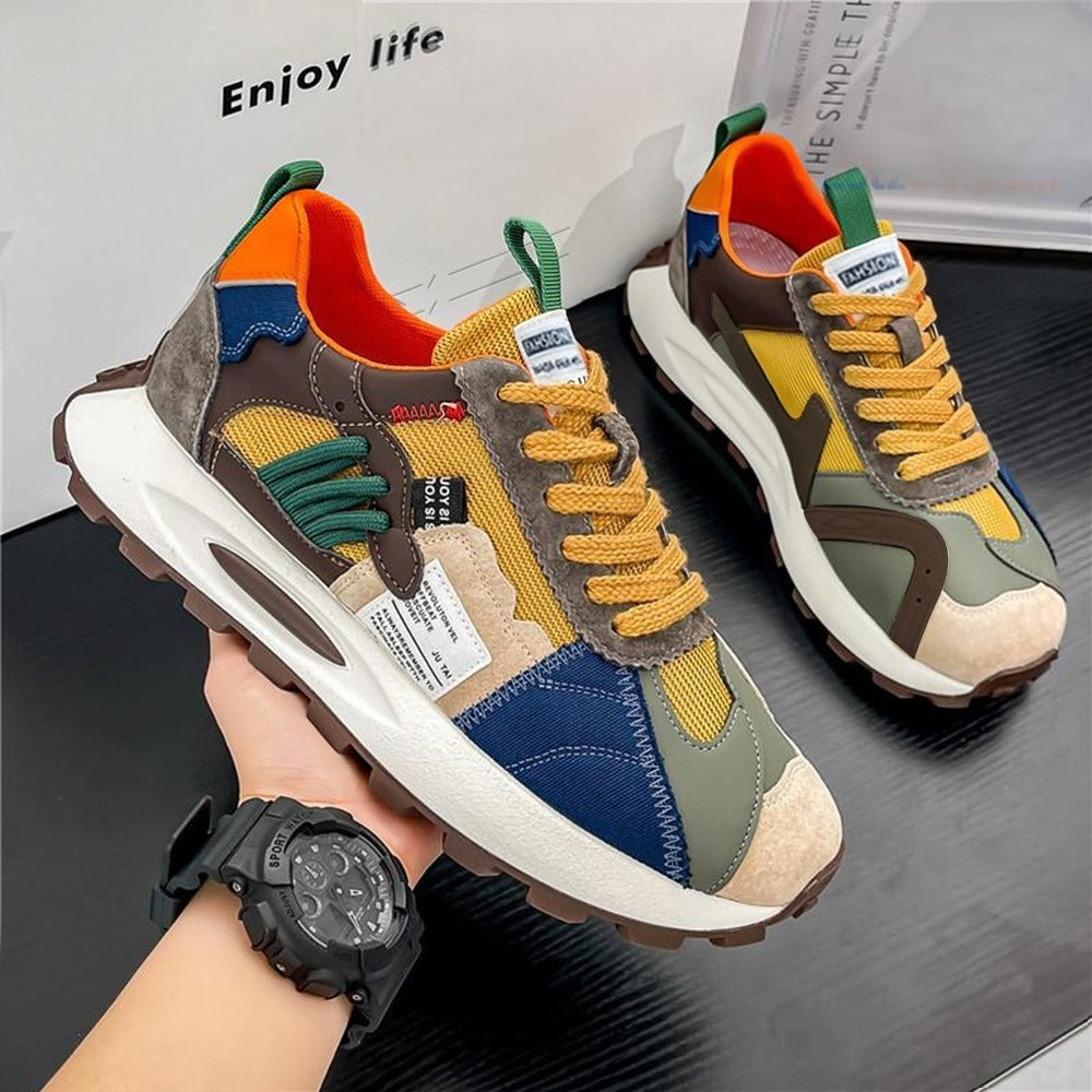 Sports Fit Fashion Synthetic Sneakers for Men