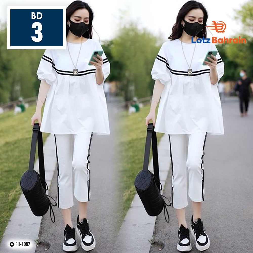 Short Sleeve Casual Clothes Soft Sweatsuit & Pants for Ladies