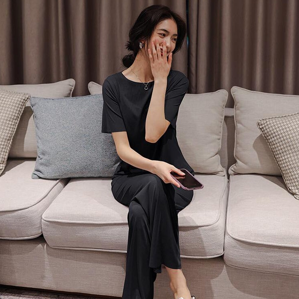 Indoor Fashion Solid Color Pajama for Women