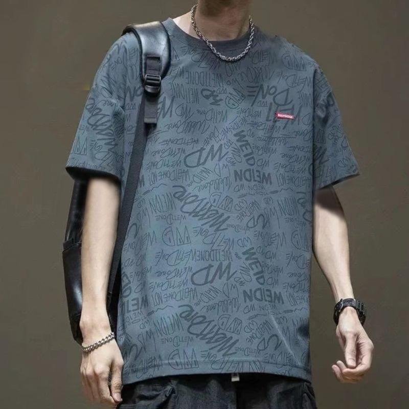 Vintage Fashion Typography Graphics Printed T-shirt for Men