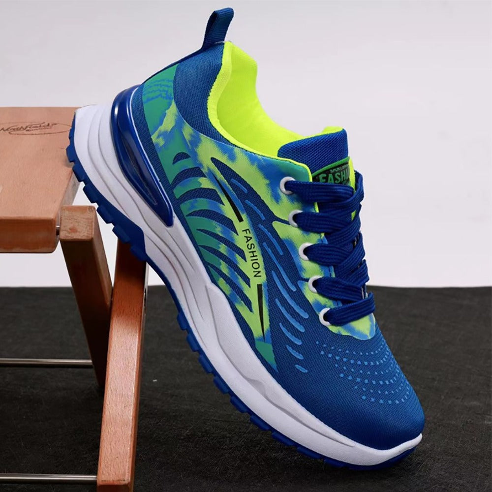 Long Run Casual Designer Pattern Mesh Sneakers for Men