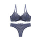 Bridal Padded Solid Bra & Pant Set for Women