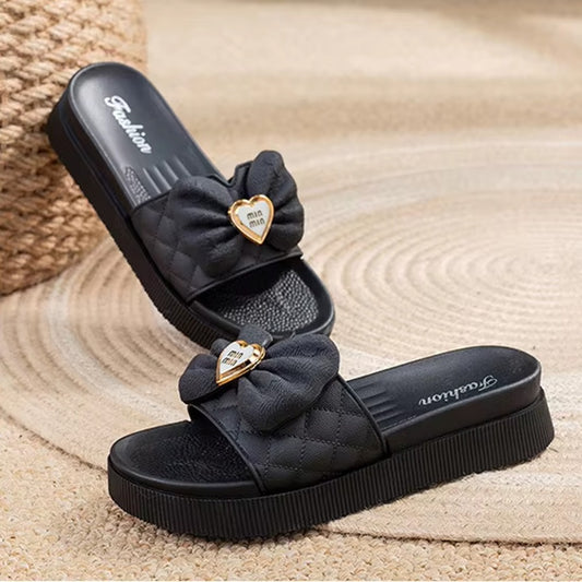 Ribbon Cute Thick Sole Casual Sandals for Women