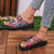 New Double Band Printed Fashion Flat Sandals for Women