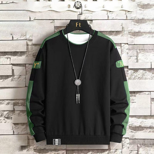 Full Sleeve Round Neck Dual Color Fashion Pullover for Men