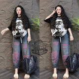 Graphics Pattern Korean Fashion T-shirt & Pants for Women