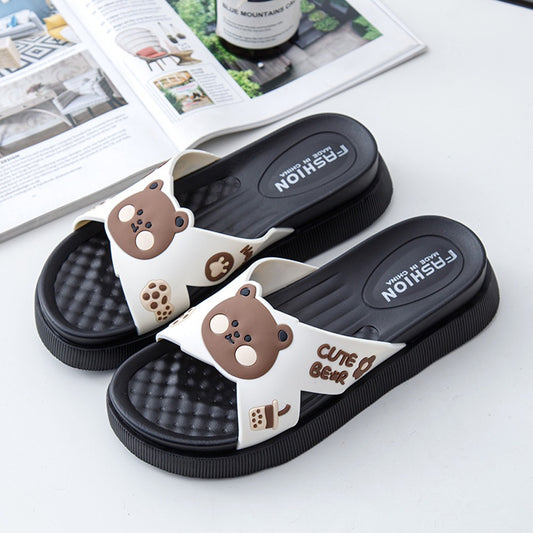 Panda Design Beach Flip Flop Sandals for Women