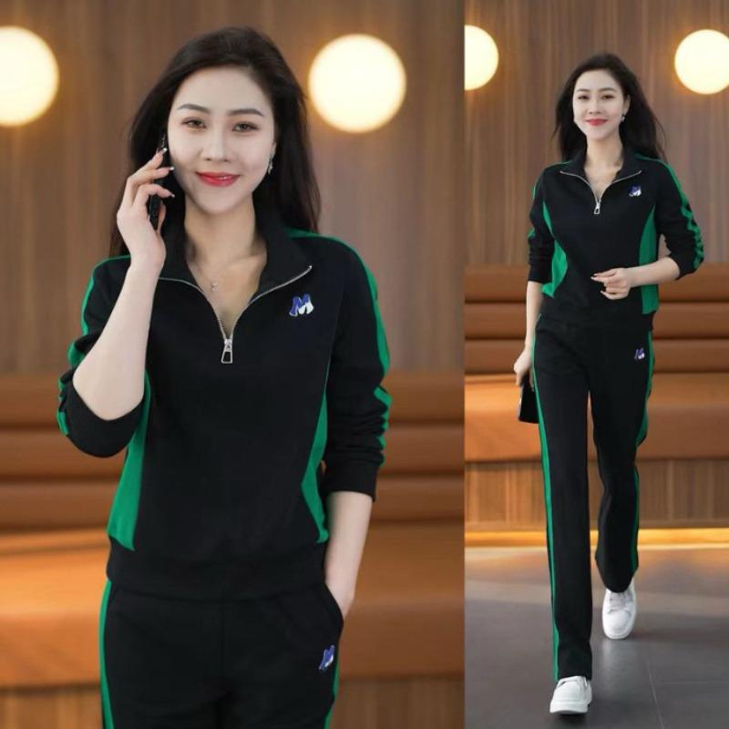 Korean Fashion Dual Color T-shirt & Pants for Women