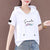 Solid Printed Fashion Hooded Short Sleeve T-Shirt for Women