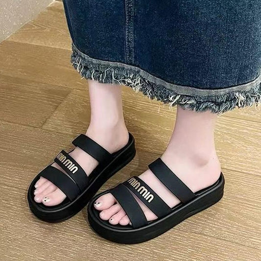Fancy Open Toe Flat Sandals for Women