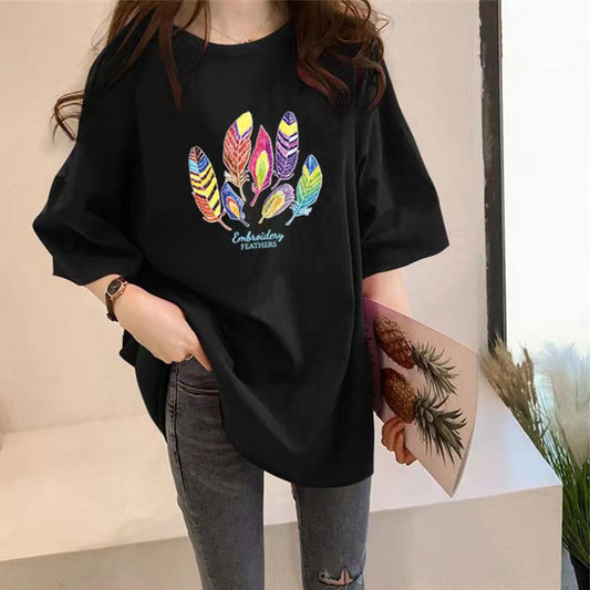 Outdoor Fashion Oversized Printed T-shirt for Women