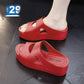 Chunky Slip-On Casual PVC Solid Sandals for Women