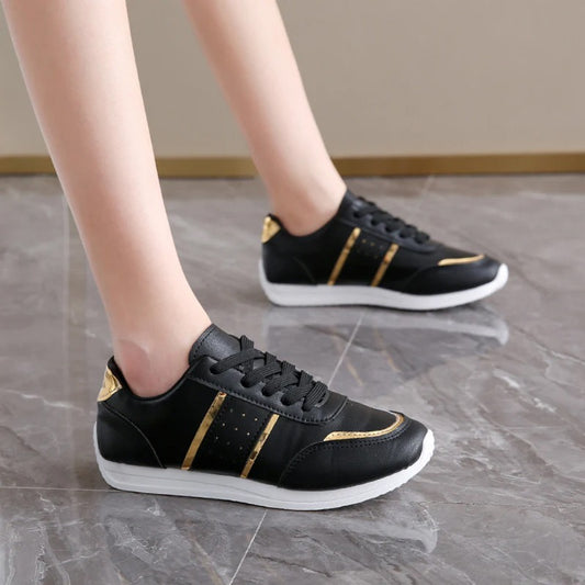 Sports Trainer Fashion Solid Color Sneakers for Women