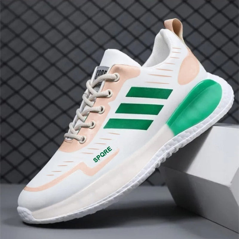 Lace Up Leather Fashion PU Sneakers for Men