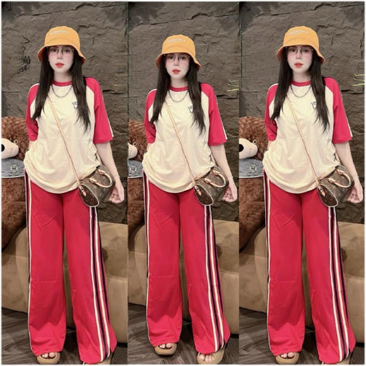 Stretchable Casual Summer Fashion T-shirt & Pant for Women