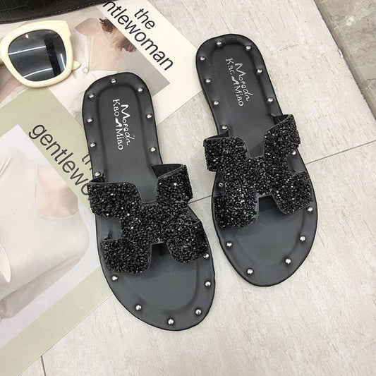 H Shape Flat Beach & Work Wear Sandals for Women