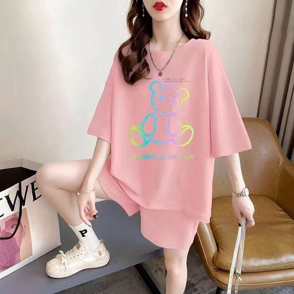 Oversized Graphics Printed T-shirt for Women
