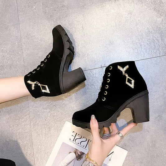 Premium Style Ankle Heeled Boots for Women