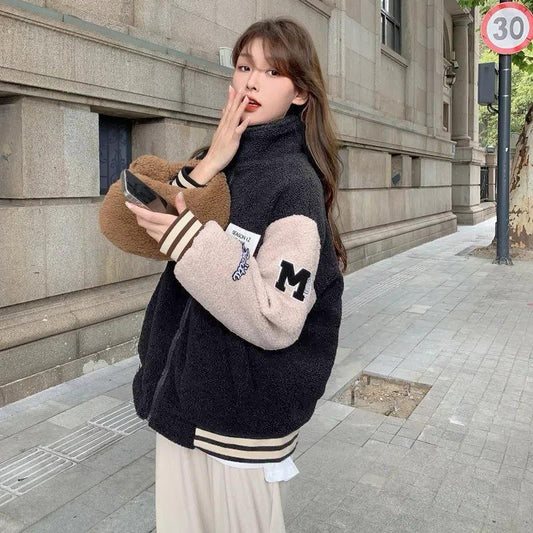 Autumn And Winter Fashion Korean Loose Coat Jacket Dress for Women