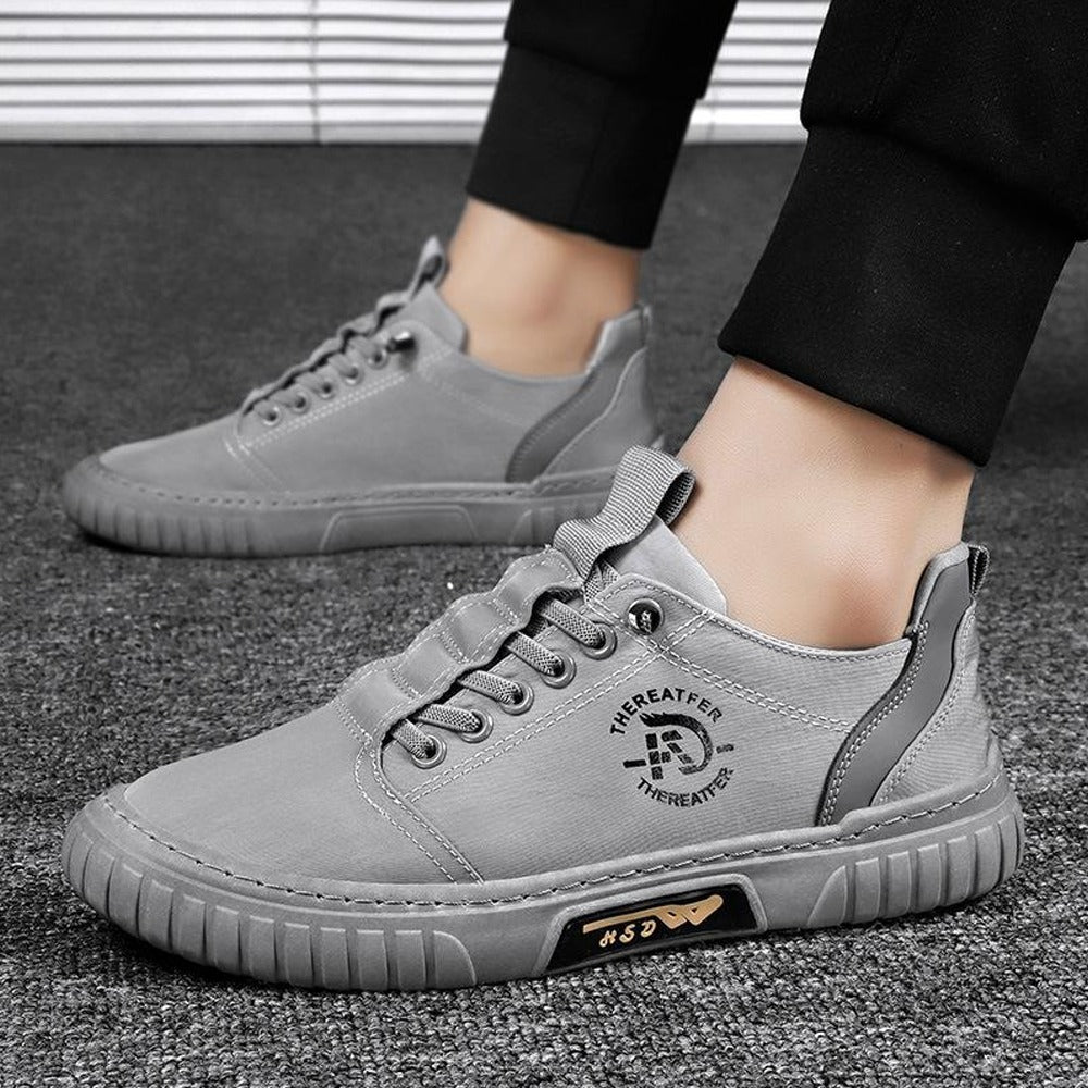 Printed Fashion Low Top Canvas Shoes for Men